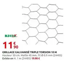 Rural Master KICLO Grillage galvanisé triple torsion offre