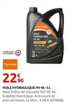 Rural Master TEMVER HUILE HYDRAULIQUE HV 46 offre
