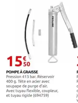 Rural Master PROLURE POMPE À GRAISSE offre