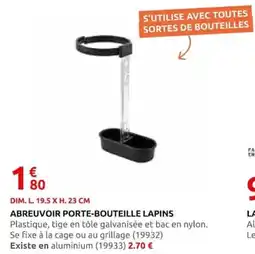 Rural Master ABREUVOIR PORTE-BOUTEILLE LAPINS offre