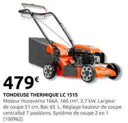 Rural Master Husqvarna TONDEUSE THERMIQUE LC 151S offre
