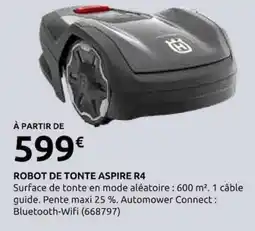 Rural Master HUSQVARNA ROBOT DE TONTE ASPIRE R4 offre