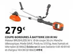 Rural Master COUPE-BORDURES À BATTERIE 220 IR NU offre