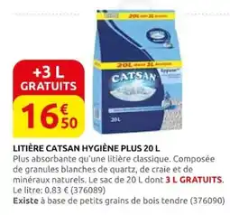 Rural Master CATSAN Litière hygiène plus offre