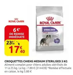 Rural Master ROYAL CANIN CROQUETTES CHIENS MEDIUM STERILISED offre
