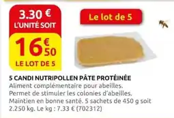 Rural Master CANDI NUTRIPOLLEN PÂTE PROTÉINÉE offre