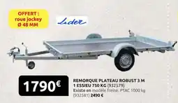 Rural Master Lider Remorque plateau robust 3 m offre