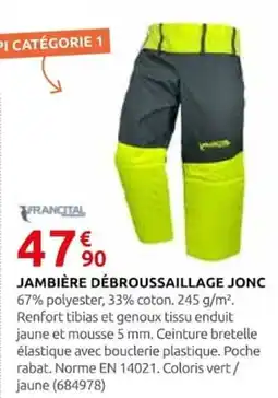 Rural Master JONC JAMBIÈRE DÉBROUSSAILLAGE offre