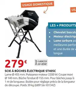 Rural Master Tovex Scie à bûches électrique offre