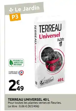 Rural Master Terreau universel 40 l offre
