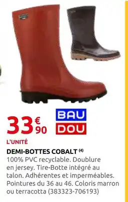 Rural Master Bau dou demi-bottes cobalt offre