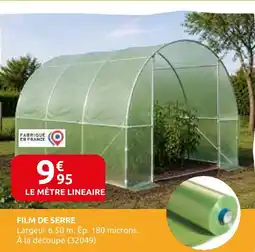Rural Master Film de serre offre