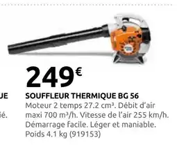 Rural Master Souffleur thermique bg 56 offre