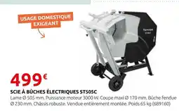 Rural Master Scie à bûches électriques st505c offre