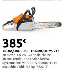 Rural Master Stihl tronçonneuse thermique ms 212 offre