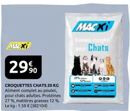 Rural Master Macxi croquettes chats 20 kg offre