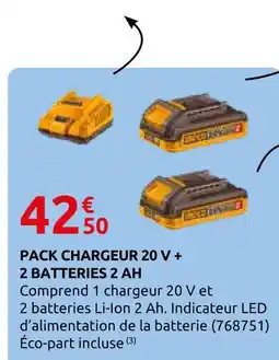 Rural Master Pack chargeur 20 v + 2 batteries 2 ah offre