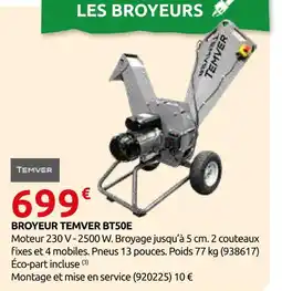Rural Master Temver broyeur bt50e offre