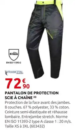 Rural Master Pantalon de protection scie à chaîne offre