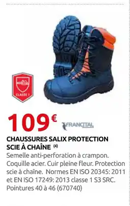 Rural Master Franctial chaussures salix protection scie à chaîne offre