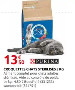 Rural Master Purina croquettes chats stérilisés 3 kg offre
