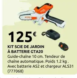 Rural Master Kit scie de jardin à batterie gta20 offre