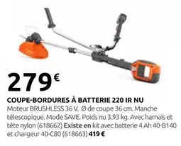 Rural Master Coupe-bordures à batterie 220 ir nu offre