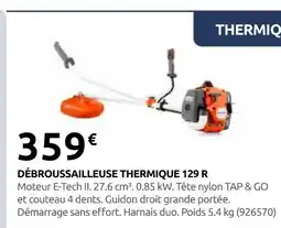 Rural Master Husqvarna débroussailleuse thermique 129 r offre