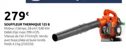 Rural Master Husqvarna souffleur thermique 125 b offre