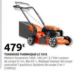 Rural Master Tondeuse thermique lc 151s offre
