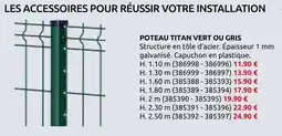 Rural Master Poteau titan vert ou gris offre