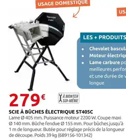 Rural Master Scie à bûches électrique st405c offre