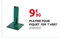 Rural Master Platine pour piquet fer t vert offre