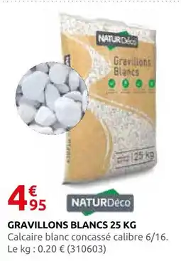 Rural Master Naturdeco gravillons blancs 25 kg offre