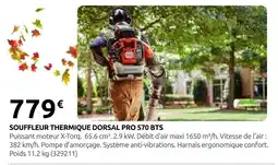 Rural Master Souffleur thermique dorsal pro 570 bts offre