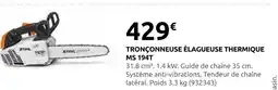 Rural Master Stihl tronçonneuse élagueuse thermique ms 194t offre