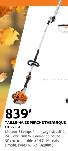 Rural Master Taille-haies perche thermique hl 92 c-e offre