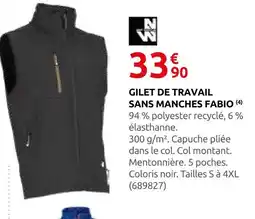 Rural Master Gilet de travail sans manches fabio offre
