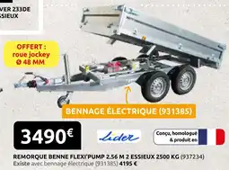 Rural Master Lider remorque benne flexi'pump offre