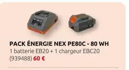 Rural Master Pack energie nex pe80c - 80 wh offre