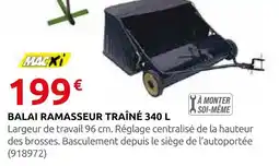 Rural Master Macxi balai ramasseur traîné 340 l offre