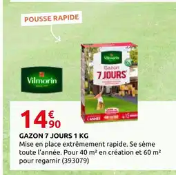 Rural Master Vilmorin gazon 7 jours offre