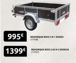 Rural Master Remorque bois offre
