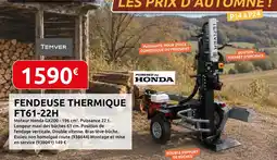 Rural Master Temver fendeuse thermique ft61-22h offre