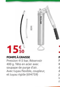 Rural Master Pompe à graisse offre