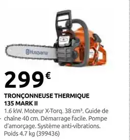 Rural Master Husqvarna tronçonneuse thermique 135 mark ii offre