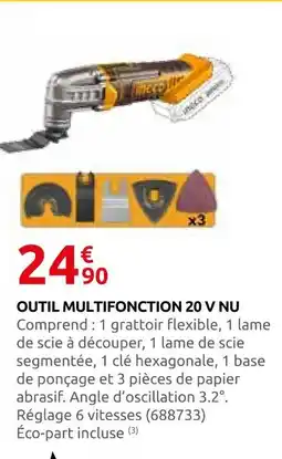 Rural Master Outil multifonction 20v nu offre