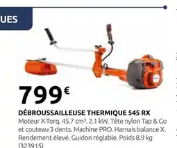Rural Master Husqvarna débroussailleuse thermique 545 rx offre