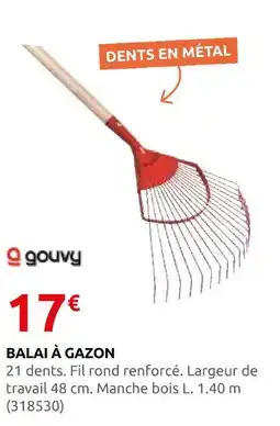 Rural Master Gouvy balai à gazon offre