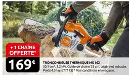 Rural Master Stihl tronçonneuse thermique ms 162 offre